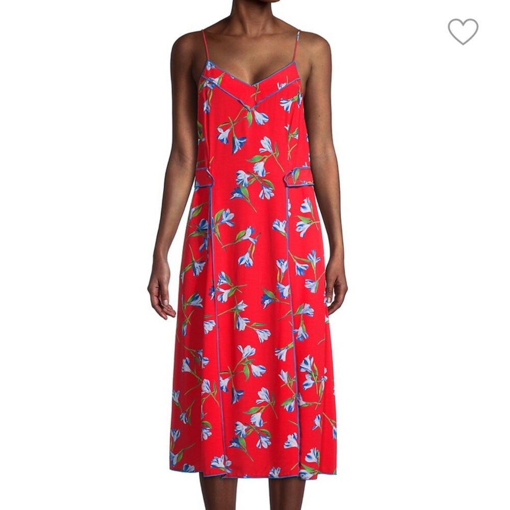 Rag and Bone floral midi dress